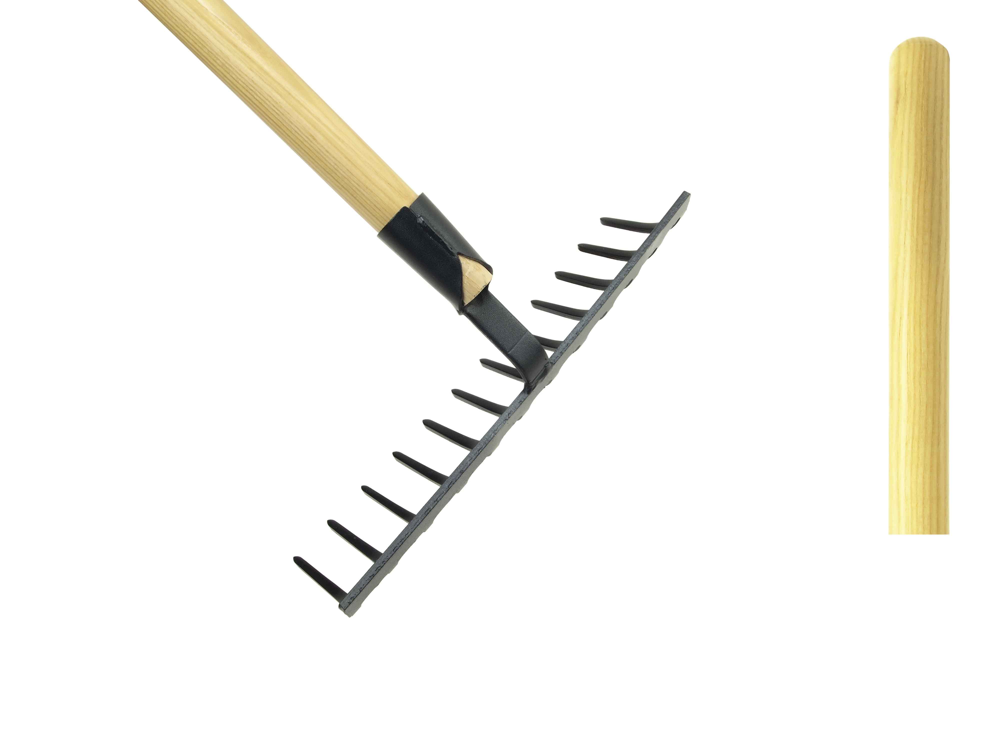 Tuinhark 12 gebogen tanden essen steel 1700mm